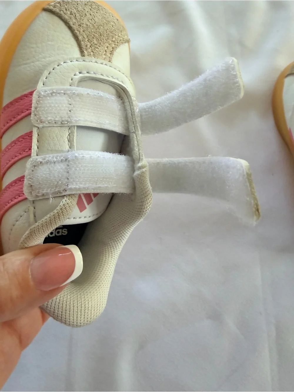 ADIDAS VL Court 3.0 Toddler Sneakers- Size 5 Kids - Bliss Pink/White - Like New